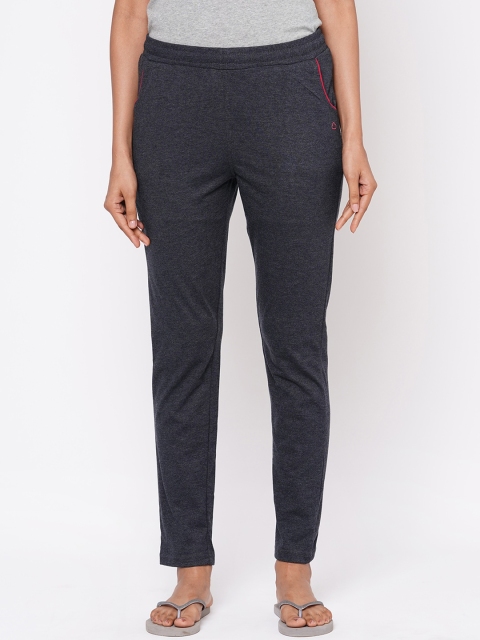 Sweet Dreams Women Grey Melange Solid Lounge Pants