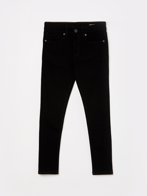 Bossini Boys Black Skinny Fit Mid-Rise Clean Look Jeans