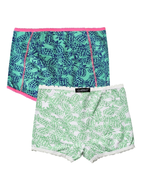 Claesens Girls Pack of 2 Assorted Boxer-Style Briefs CL933Combo 1