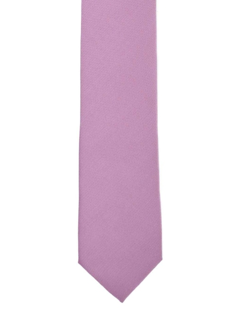 The Tie Hub Lavender Woven Design Skinny Tie