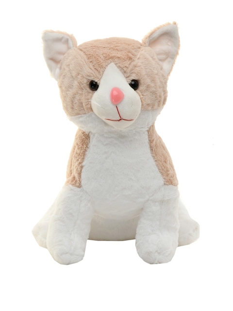 DukieKooky Kids Beige & White Kitten Stuffed Soft Toy