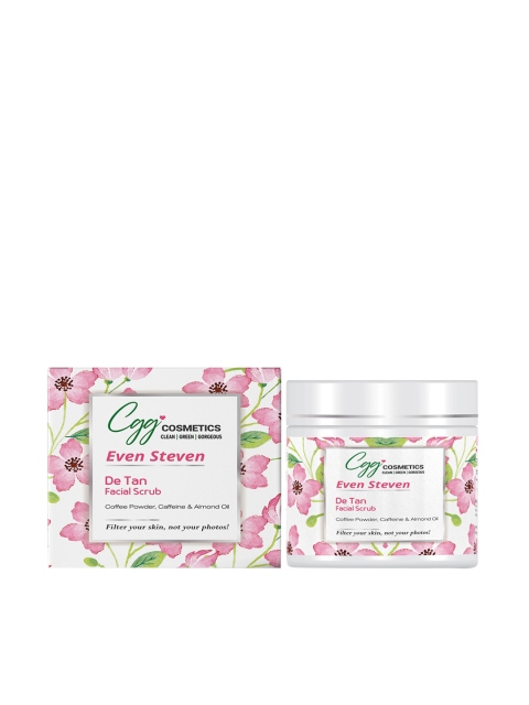 CLEAN GREEN GORGEOUS De-Tan Scrub with Coffee, Caffeine, Almond Oil & Vitamin E - 100gm, White
CLEAN GREEN GORGEOUS De-Tan Scrub with Coffee, Caffeine, Almond Oil & Vitamin E - 100gm, White