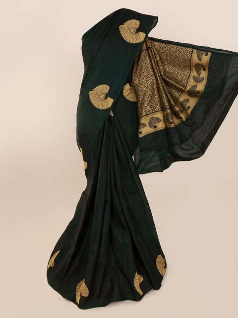 Pothys Green Art Silk Woven Design Kanjeevaram Handloom Saree