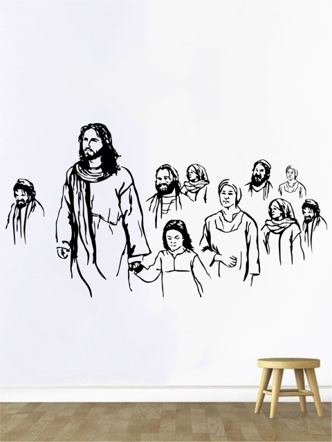 rawpockets Black Jesus Christ Wall Stickers