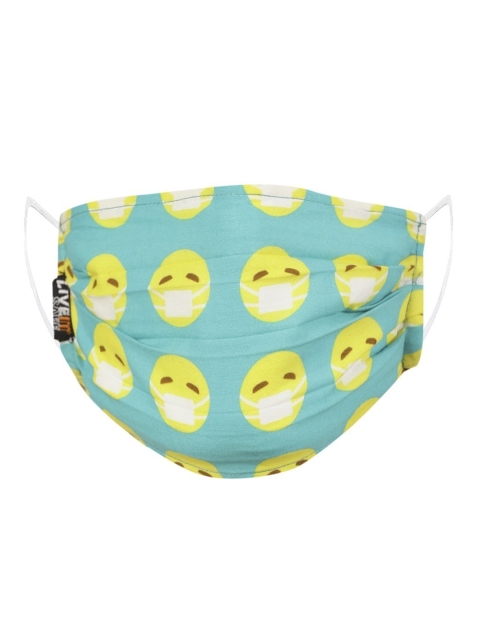 LIVE IT SAFE Unisex Blue & Yellow Printed 4-Ply Reusable Anti Pollution Protective Outdoor Mask
LIVE IT SAFE Unisex Blue & Yellow Printed 4-Ply Reusable Anti Pollution Protective Outdoor Mask