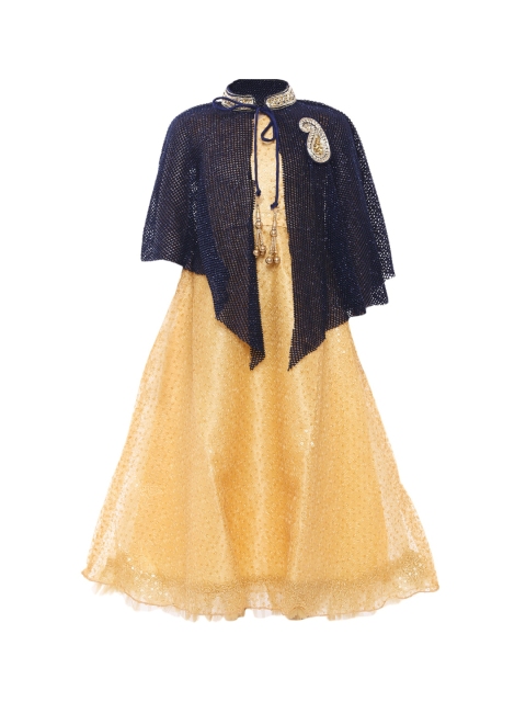 BETTY Girls Gold-Toned Embellished Maxi Dress