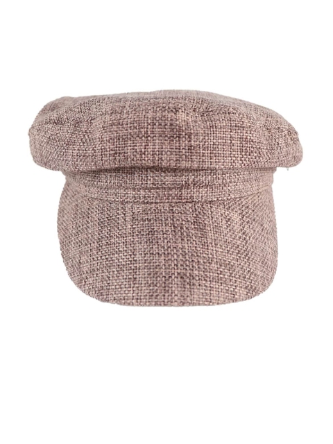 iSWEVEN Unisex Pink Self Design Visor Cap