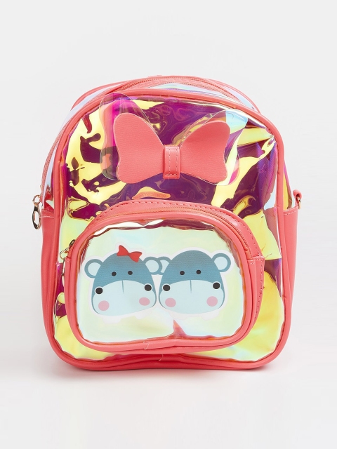 Ginger by Lifestyle Women Red Graphic Applique Backpack