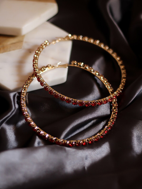 Bellofox Red & Gold-Plated Circular Hoop Earrings
Bellofox Red & Gold-Plated Circular Hoop Earrings