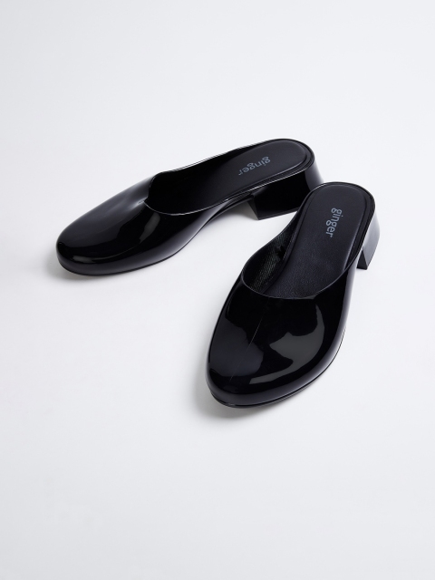 Ginger by Lifestyle Women Black Solid Block Heels