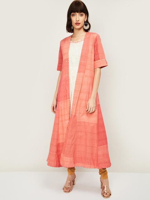 Melange by Lifestyle Women White & Pink Ethnic Motifs Printed Kurta With Shrug
Melange by Lifestyle Women White & Pink Ethnic Motifs Printed Kurta With Shrug