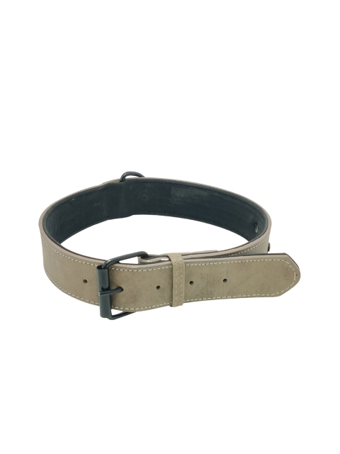 PETS EMPIRE Olive-Green Solid Padded Dog Collar