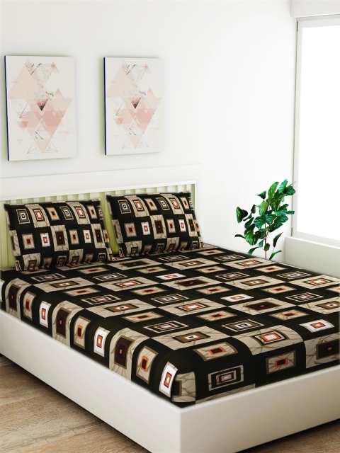 Salona Bichona Beige & Olive Green Geometric 120 TC Cotton 1 King Bedsheet with 2 Pillow Covers
Salona Bichona Beige & Olive Green Geometric 120 TC Cotton 1 King Bedsheet with 2 Pillow Covers