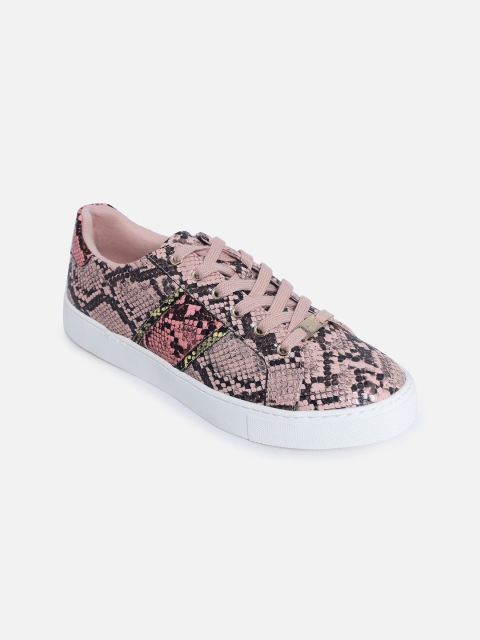 ALDO Women Pink Printed Sneakers