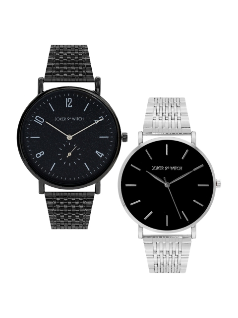 JOKER & WITCH Unisex Black & Silver-Toned Heathcliff & Catherine Couple Watch Gift Set JWCW173
JOKER & WITCH Unisex Black & Silver-Toned Heathcliff & Catherine Couple Watch Gift Set JWCW173