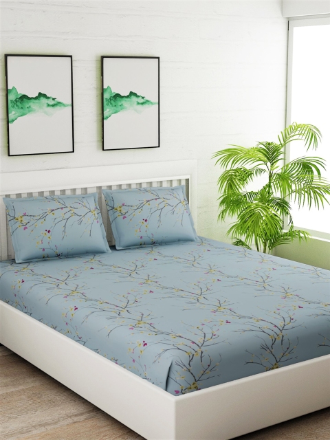 Salona Bichona Turquoise Blue & Pink Graphic 144 TC Cotton 1 King Bedsheet with 2 Pillow Covers
Salona Bichona Turquoise Blue & Pink Graphic 144 TC Cotton 1 King Bedsheet with 2 Pillow Covers