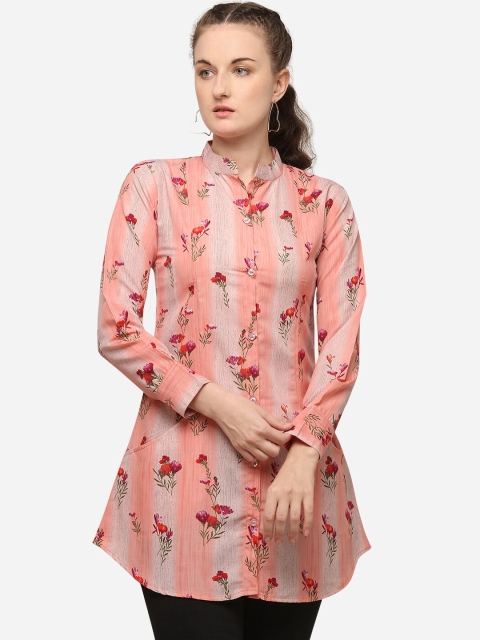 Venisa Women Pink Digital Print Kurti