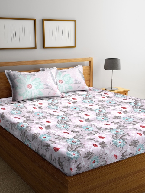 BOMBAY DYEING White & Grey Floral 160 TC Cotton 1 King Bedsheet with 2 Pillow Covers
BOMBAY DYEING White & Grey Floral 160 TC Cotton 1 King Bedsheet with 2 Pillow Covers