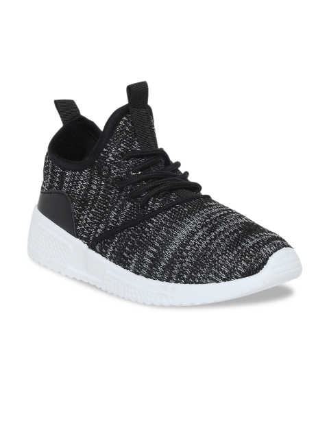 Pantaloons Junior Boys Black Woven Design Sneakers