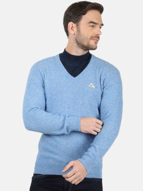 Monte Carlo Men Blue Solid
