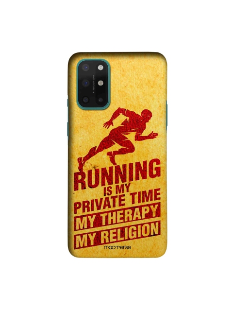 macmerise Yellow & Red Religion Of Running OnePlus 8T Sleek Back Case