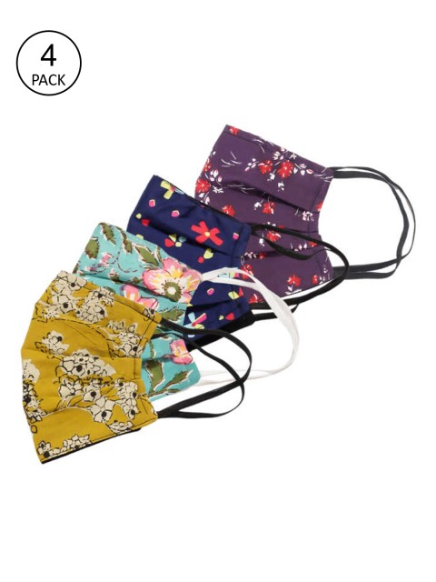 Bellofox Unisex Pack Of 4 Printed 3Ply Reusable Protective Outdoor Face Masks, Yellow
Bellofox Unisex Pack Of 4 Printed 3Ply Reusable Protective Outdoor Face Masks, Yellow