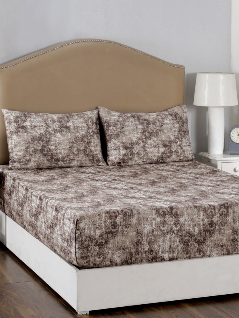MASPAR Beige & Off-White Zoe Flower 210 TC Cotton 1 Queen Bedsheet with 2 Pillow Covers
MASPAR Beige & Off-White Zoe Flower 210 TC Cotton 1 Queen Bedsheet with 2 Pillow Covers