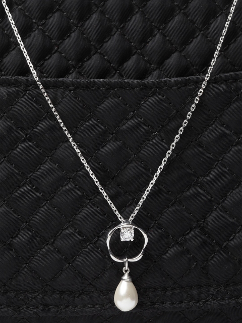 Clara Hallmarked Pure 92.5 % Sterling Silver Rhodium-Plated White CZ Pendant With Chain
Clara Hallmarked Pure 92.5 % Sterling Silver Rhodium-Plated White CZ Pendant With Chain