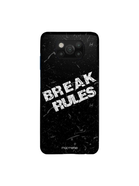 macmerise Black & White Break Rules Sleek Xiaomi Poco X3 Case