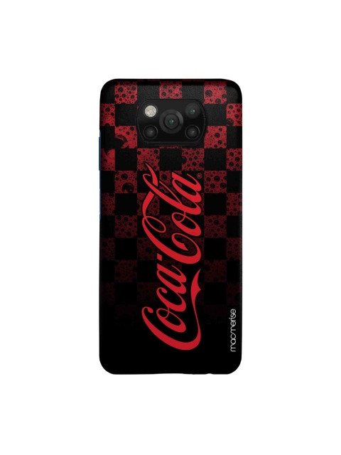 macmerise Red & Black Fizz Black Sleek Xiamoi Poco X3 Back Case