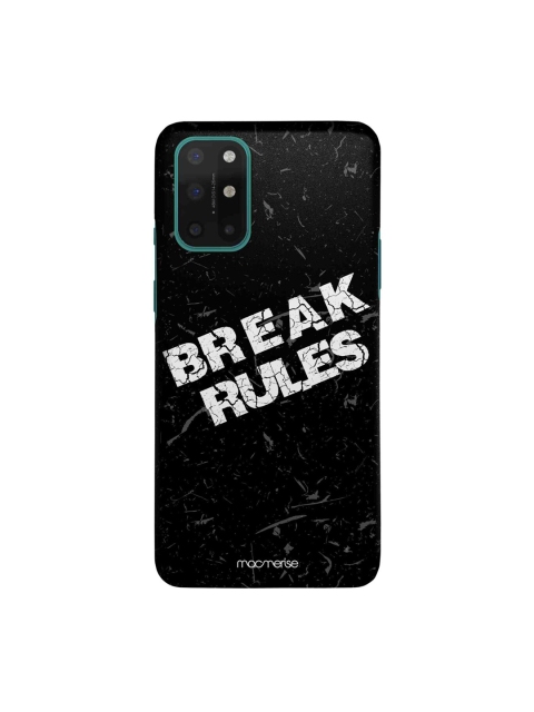 macmerise Black & White Break Rules Sleek OnePlus 8T Back Cover