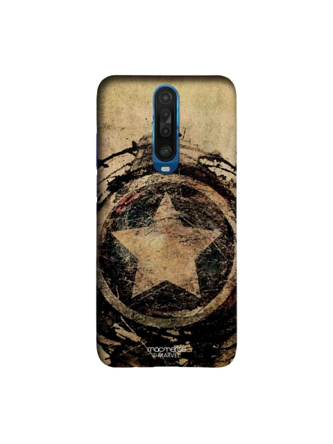 macmerise Beige & Black Symbolic Captain Shield Sleek Xiaomi Poco X2 Case