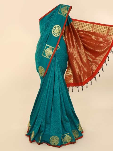 Pothys Green Printed Art Silk Saree