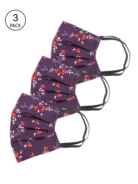 Bellofox Unisex Pack Of 3 Printed 3Ply Reusable Protective Outdoor Face Masks, Purple
Bellofox Unisex Pack Of 3 Printed 3Ply Reusable Protective Outdoor Face Masks, Purple