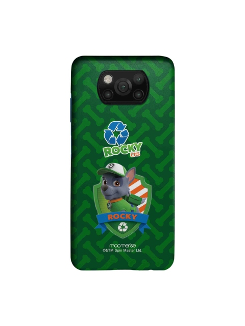 macmerise Green & Grey Rocky Paw Patrol Sleek Xiamoi Poco X3 Back Case