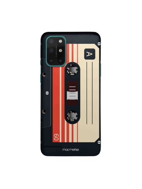 macmerise Black & Beige Cassette Print OnePlus 8T Sleek Mobile Case
