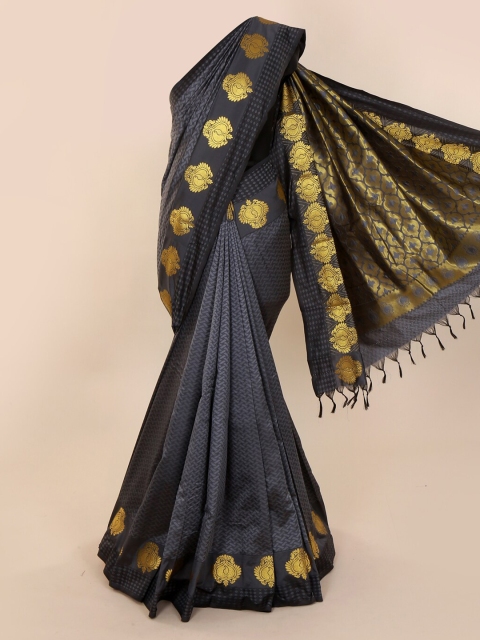 Pothys Grey Woven Design Art Silk Saree