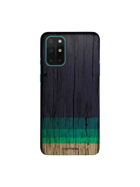 macmerise Black & Green Wood Stripes OnePlus 8T Sleek Back Case
