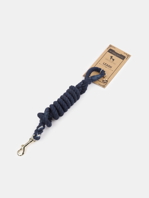 Heads Up For Tails Navy Blue The Indian Collective Rope Dog Leash