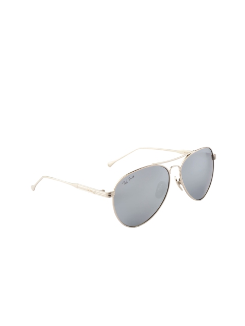 Ted Smith Unisex Grey Aviator Sunglasses TS-P0746_SIL