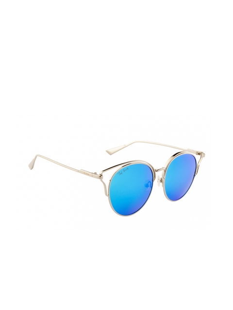Ted Smith Women Round Sunglasses TS-P0874_C3, Blue