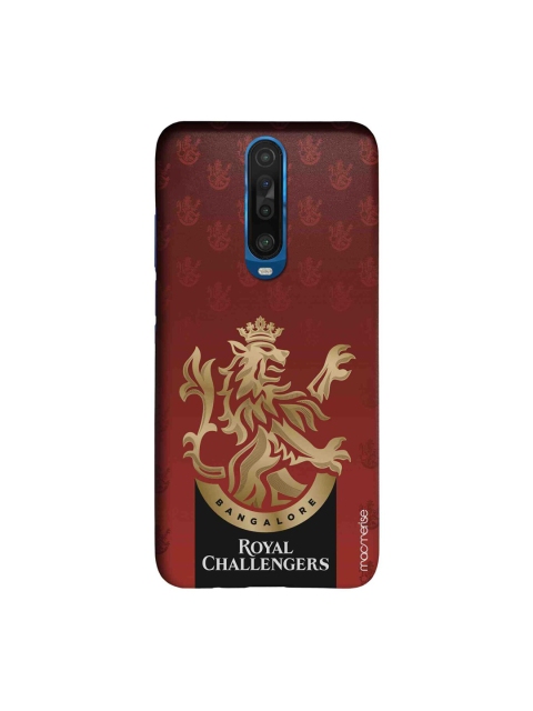 macmerise Red & Gold Toned RCB Regal Pattern Xiaomi Poco X2 Sleek Back Case