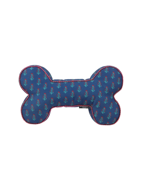 Heads Up For Tails Navy Blue Bone Cushion for Pets