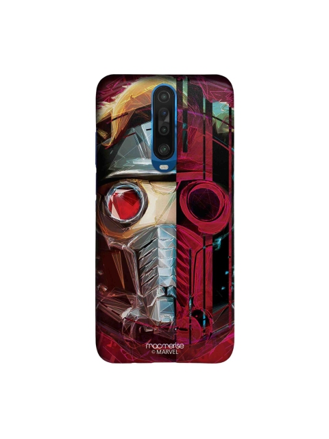 macmerise Magenta & Silver Toned Grunge Suit StarLord Xiaomi Poco X2 Sleek Back Case