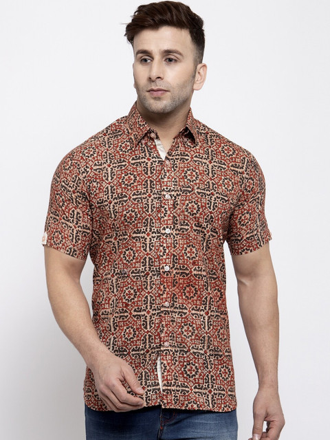 Wintage Men Red Tailored Fit Printed Casual Shirt
Wintage Men Red Tailored Fit Printed Casual Shirt