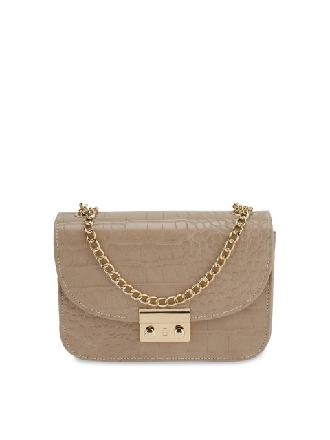 Kazo Beige Textured Sling Bag