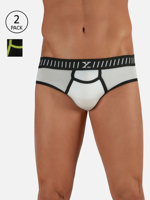 XYXX Men Pack of 2 Colourblocked IntelliSoft Antimicrobial Micro Modal Vibe Basic Briefs XYBRF2PCKN153, Black
XYXX Men Pack of 2 Colourblocked IntelliSoft Antimicrobial Micro Modal Vibe Basic Briefs XYBRF2PCKN153, Black