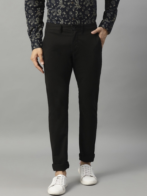 Matinique Men Black Slim Fit Solid Chinos