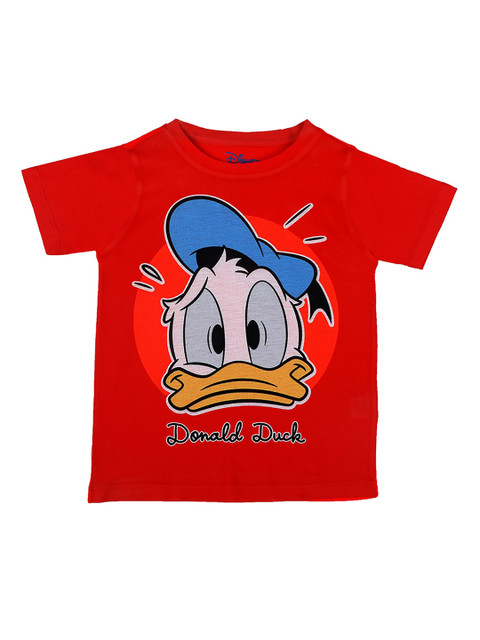 Mickey Mouse Family Boys Red Donald Duck Printed Round Neck T-shirt 
Mickey Mouse Family Boys Red Donald Duck Printed Round Neck T-shirt