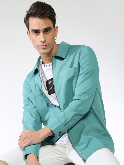 Blue Saint Men Blue Solid Lightweight Tailored Jacket
